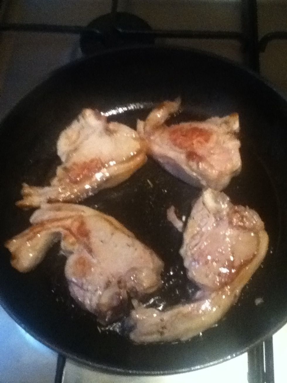Heat 1 tblsp oil in a 10-inch ovenproof skillet over medium-high heat until it shimmers. Brown lamb on all sides, 4 to 6 minutes total. Transfer lamb to a cutting board and discard oil from skillet.