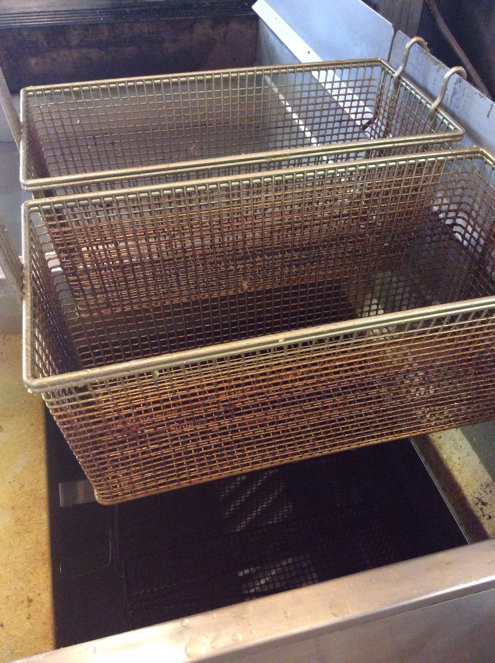 Heat 2 inches of oil in a heavy pot to 360 degrees