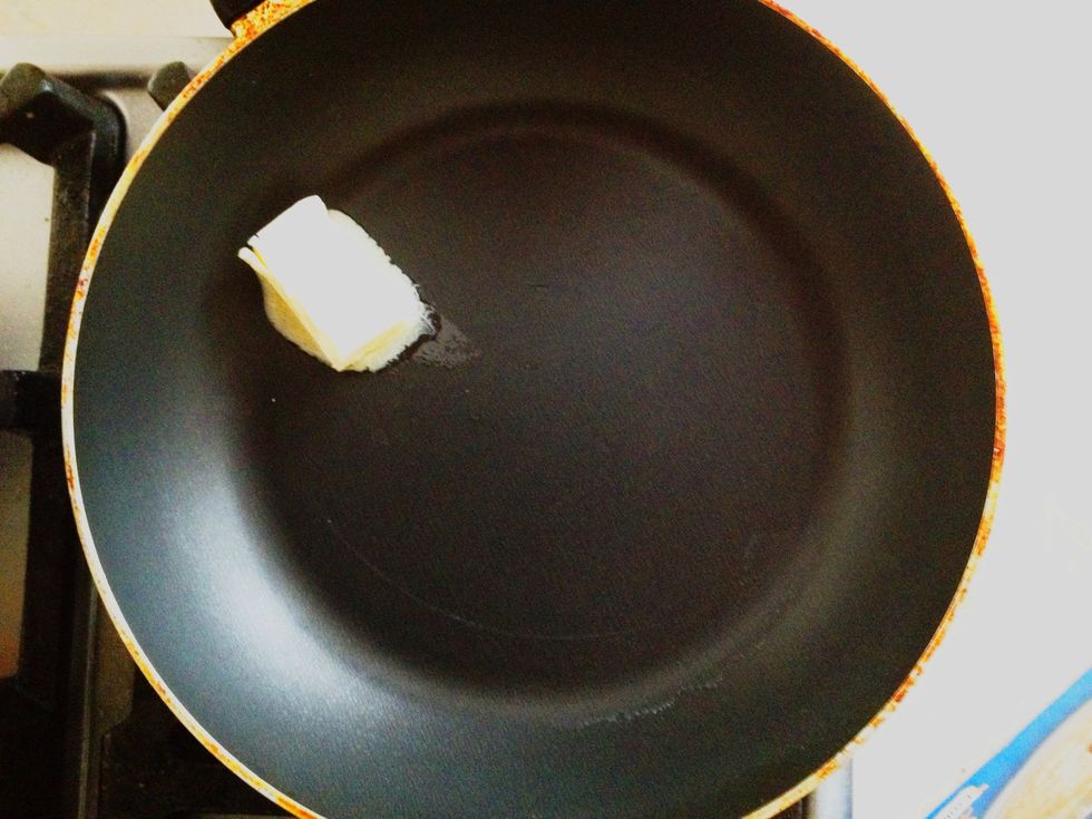 Heat a pan and put the butter.