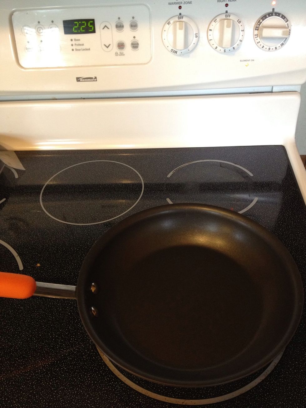 Heat a skillet up