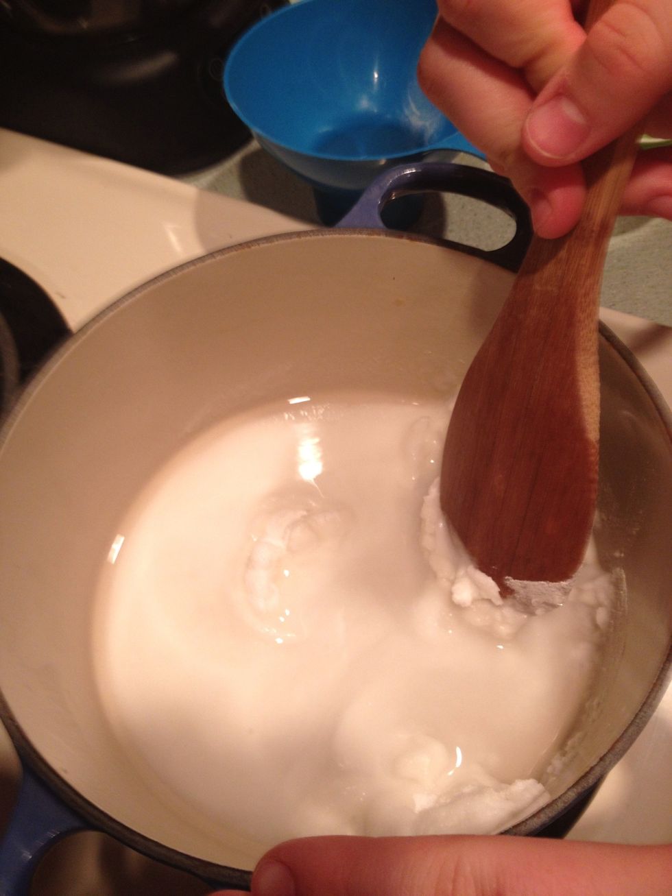 Heat and Mix until sugar is dissolved. Don't let it boil!!!