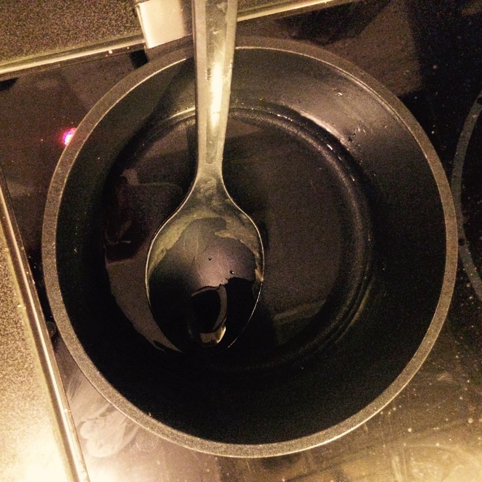 Heat coconut oil (carefully)