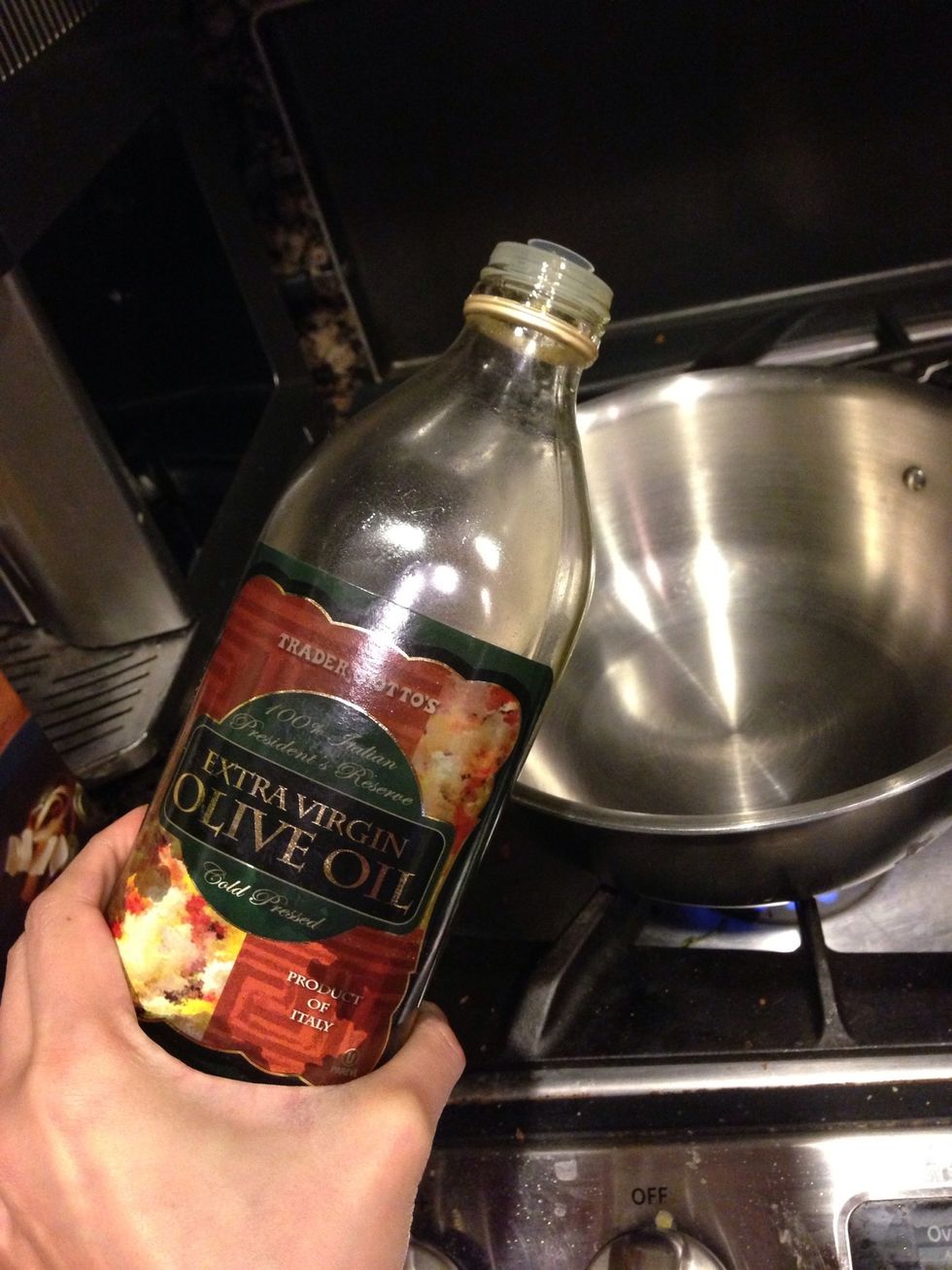 Heat couple spoon of oil