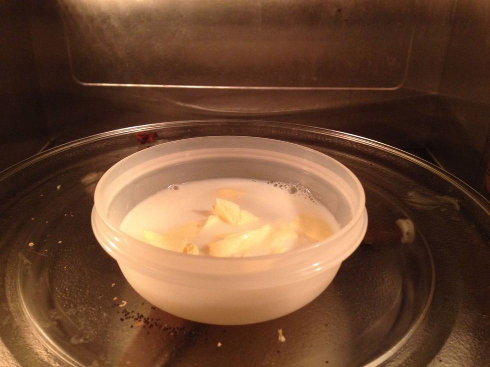 Heat milk and butter