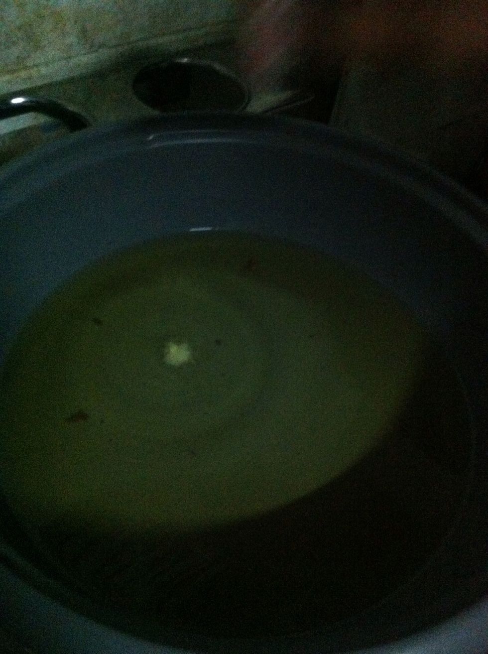 Heat oil in medium heat. Test oil with batter.