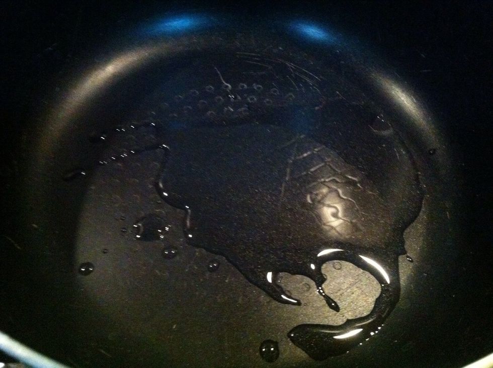 heat oil in pan