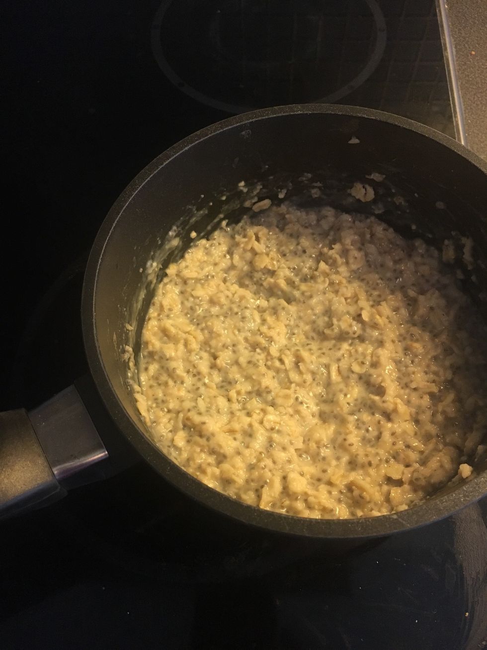 Heat on low-medium heat for 6-8 mins until all liquid is gone.