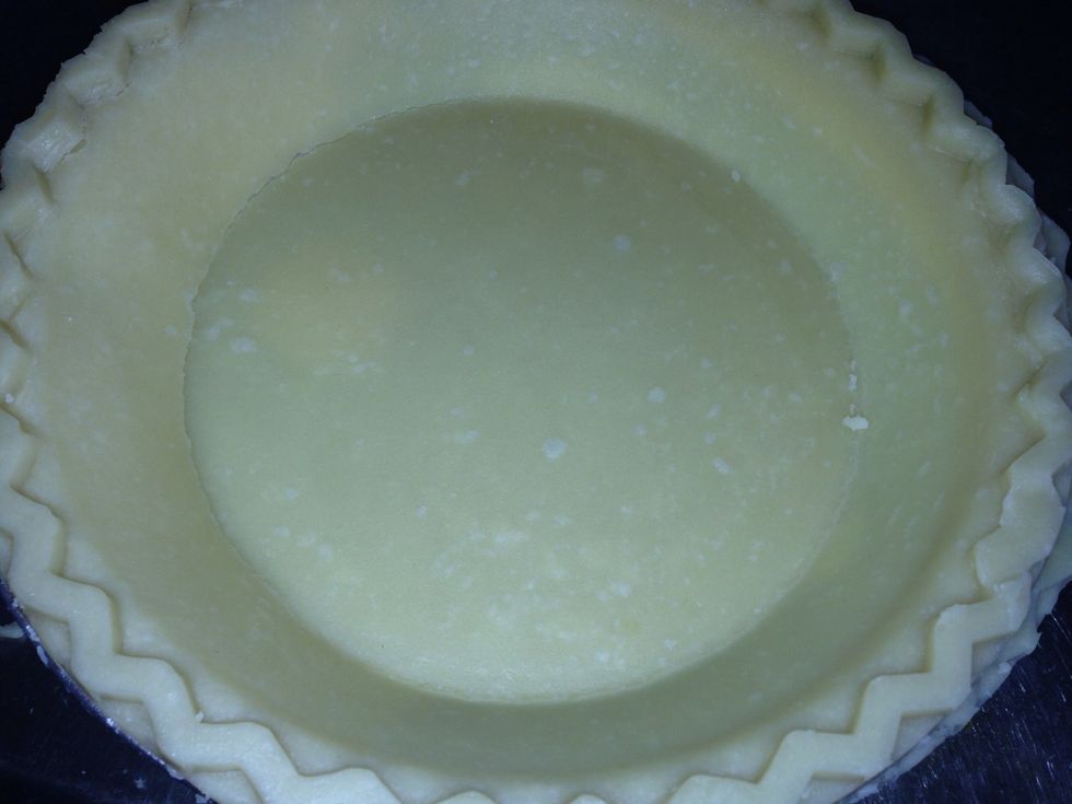 Heat oven 425 F. Prepare the lie crust and place it inside the oven for 7-10 min.