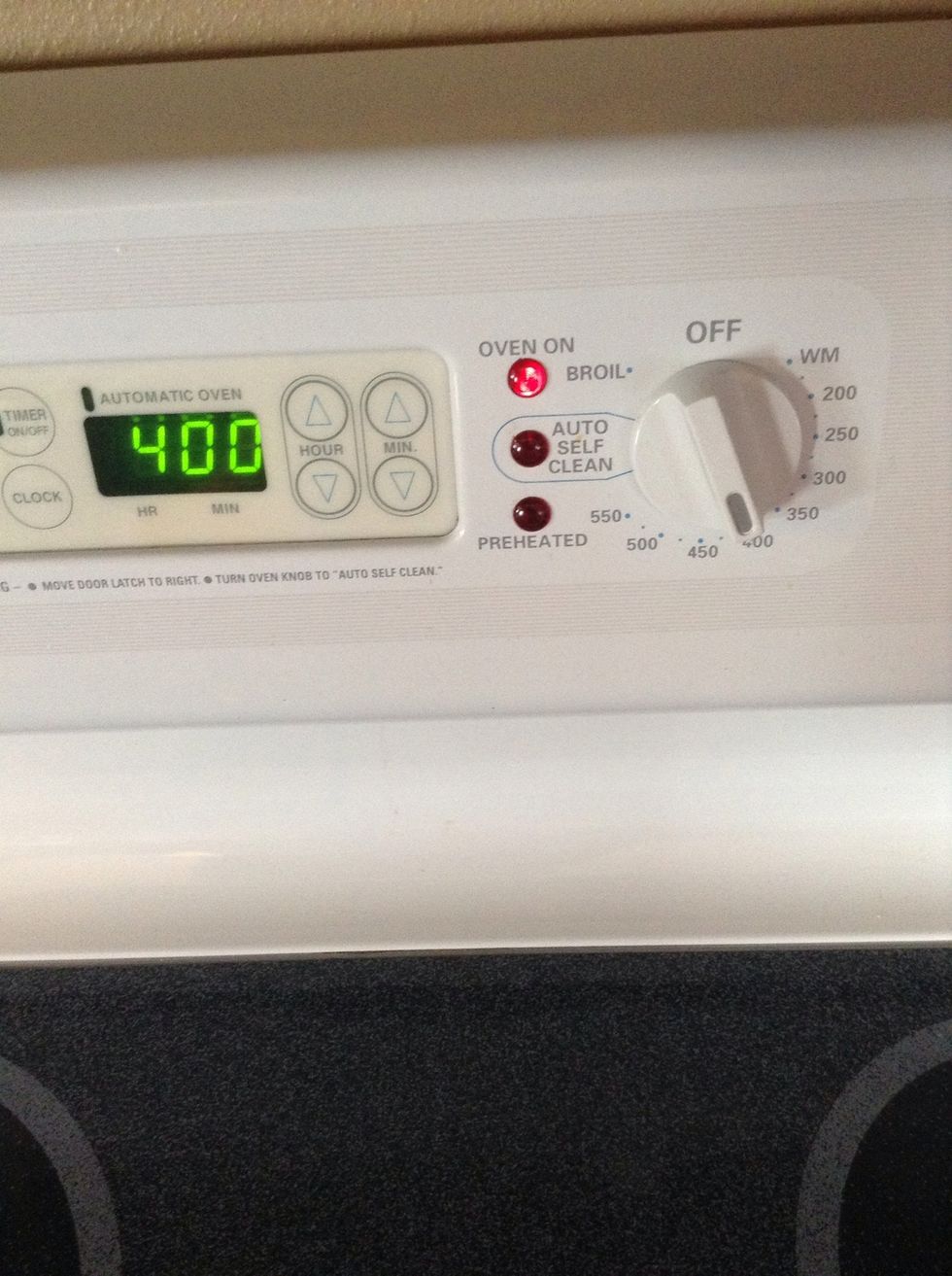 Heat oven to 400 degrees