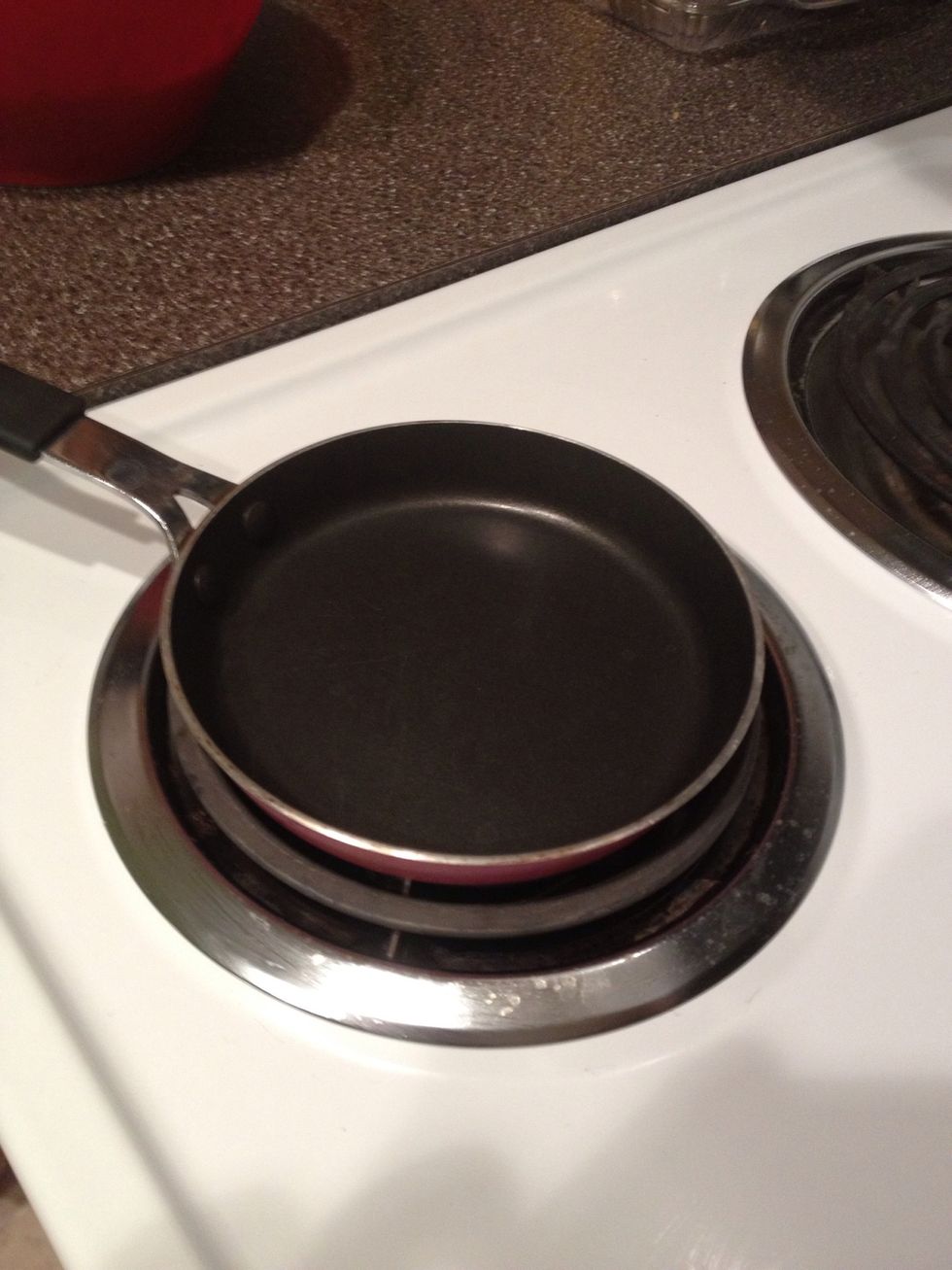 Heat pan on medium