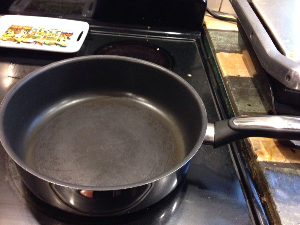 Heat skillet on medium heat 3/4