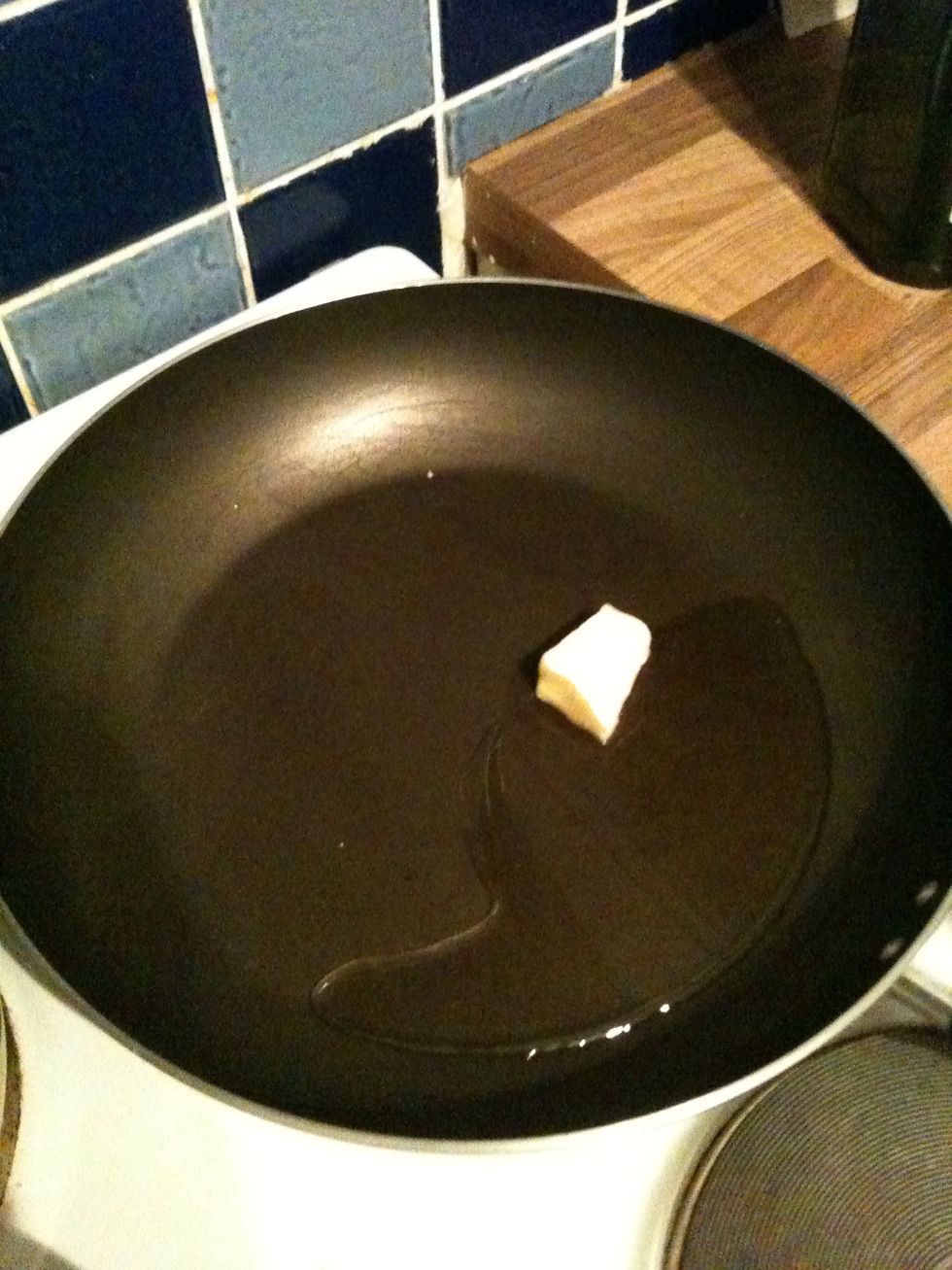 Heat some butter and oil in a pan