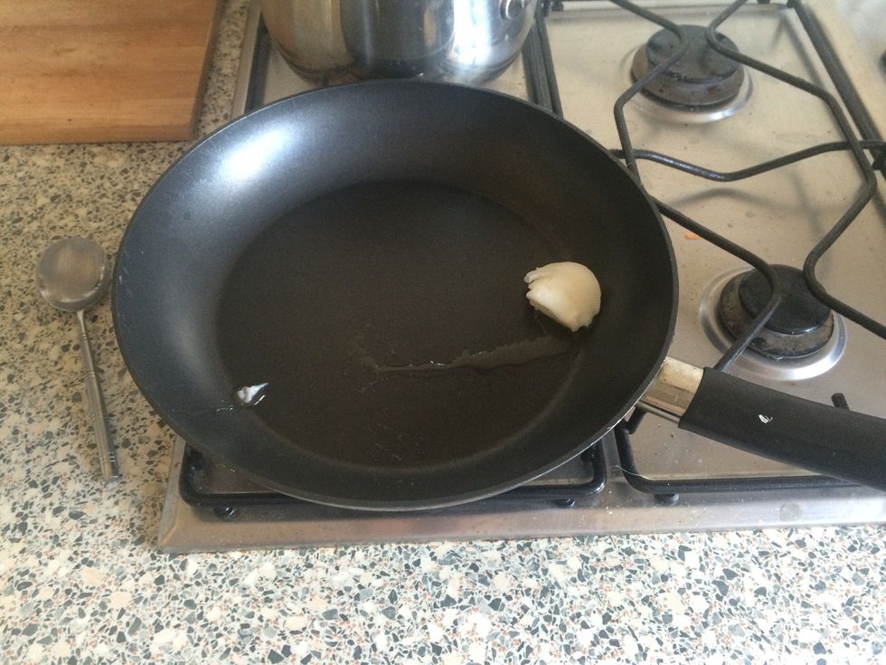 Heat some coconut oil in a pan