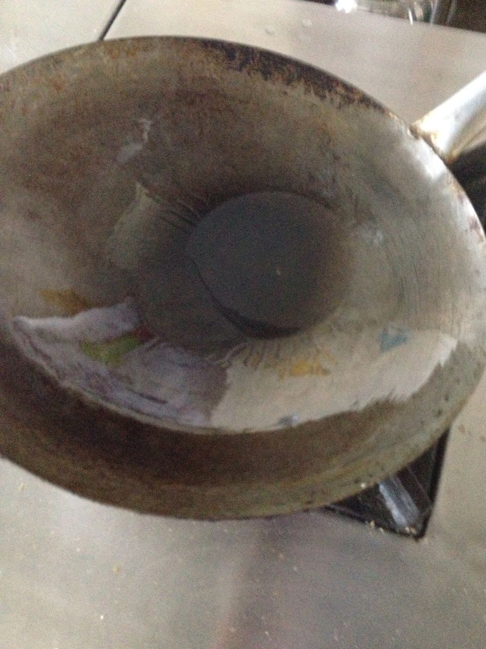 Heat the oil until it get hot.