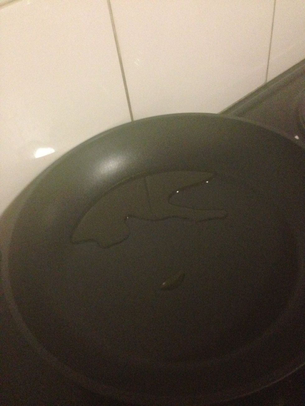 Heat the olive oil in a nonstick pan to a high heat