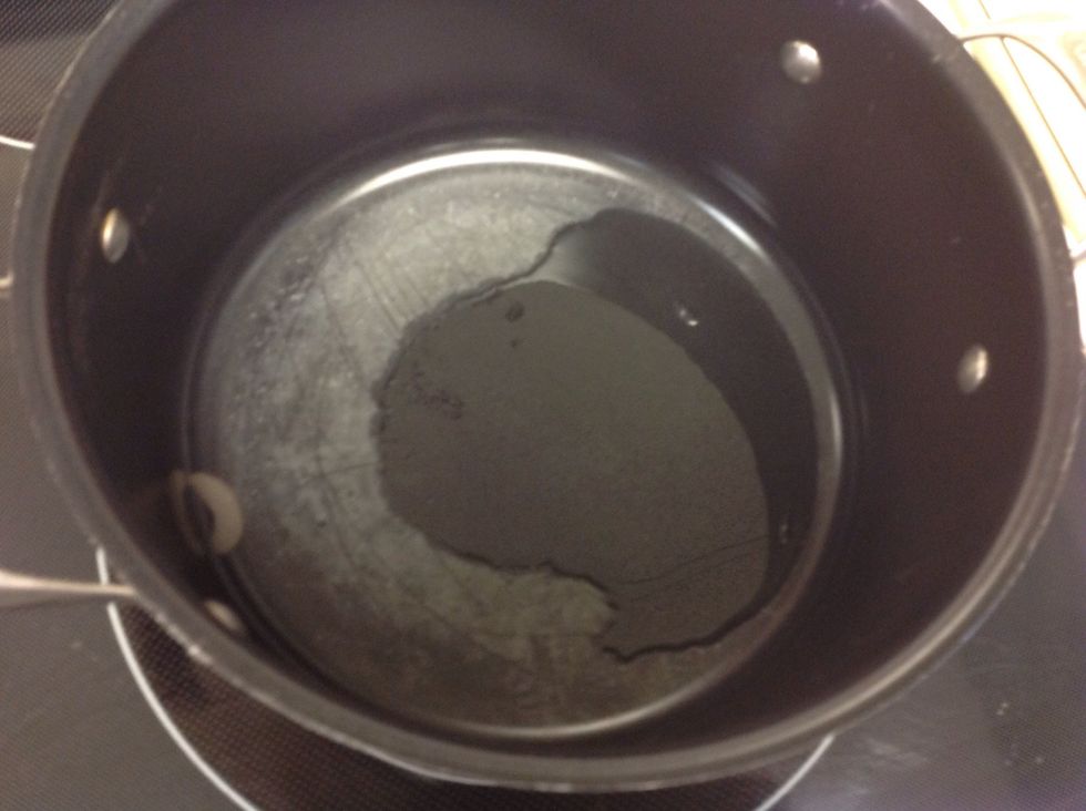 Heat the olive oil.