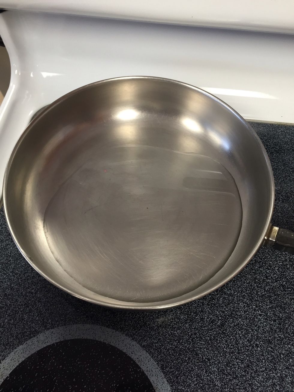 Heat the pan on medium until oil is hot *don't let the oil burn*