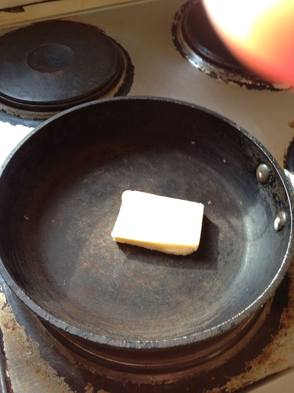Heat the pan with a knob of butter