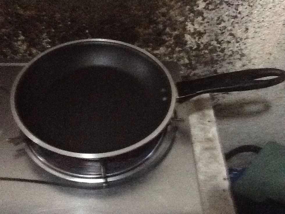 Heat the pan with oil and fried the TURON