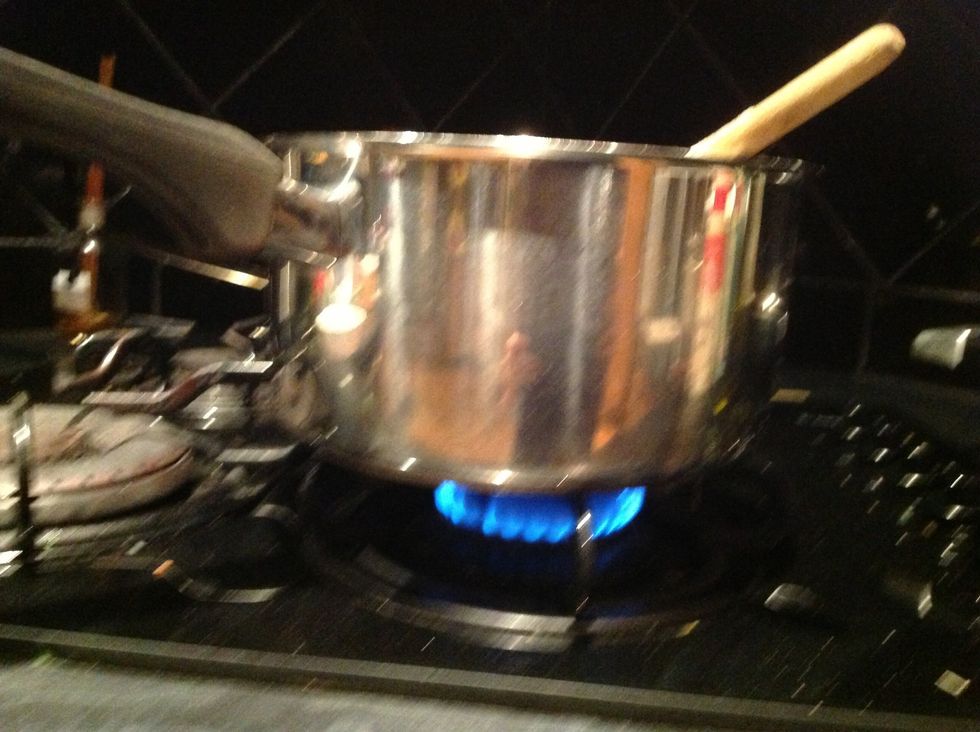 Heat the sauce for another min or two