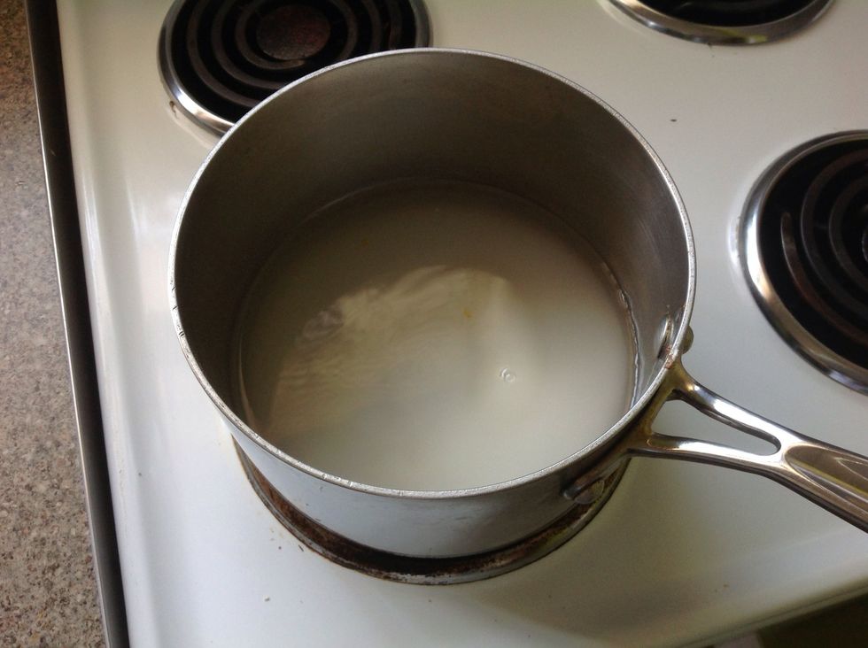 Heat till sugar is dissolved