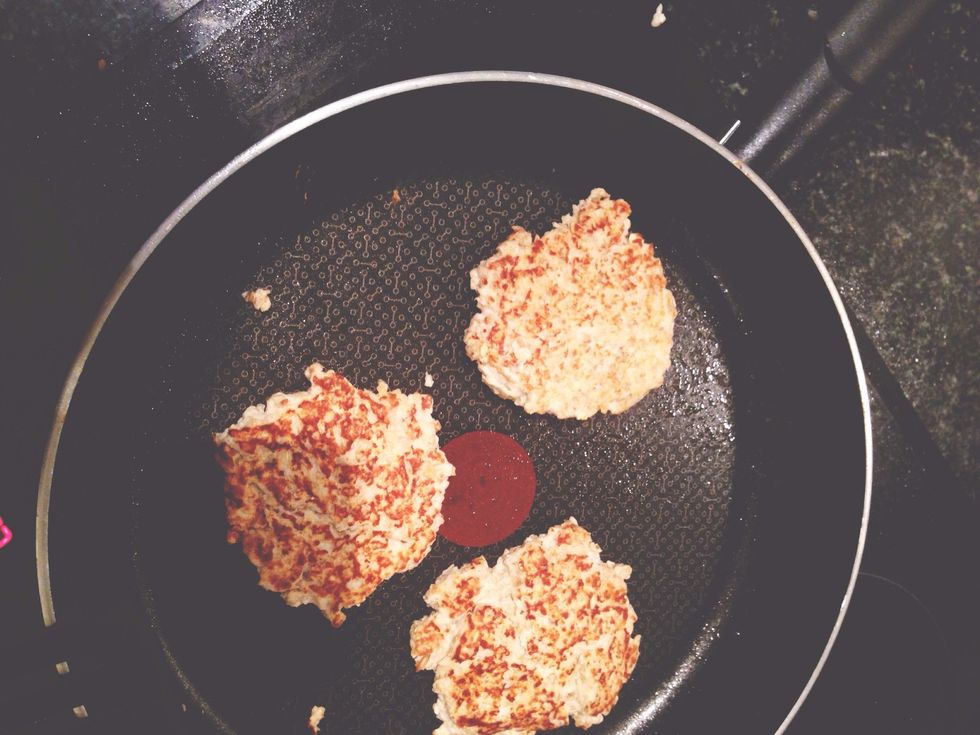 Heat until golden on both sides.