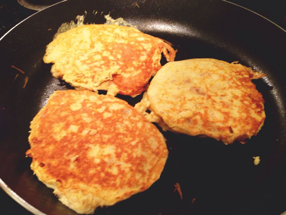 Heat until golden on both sides