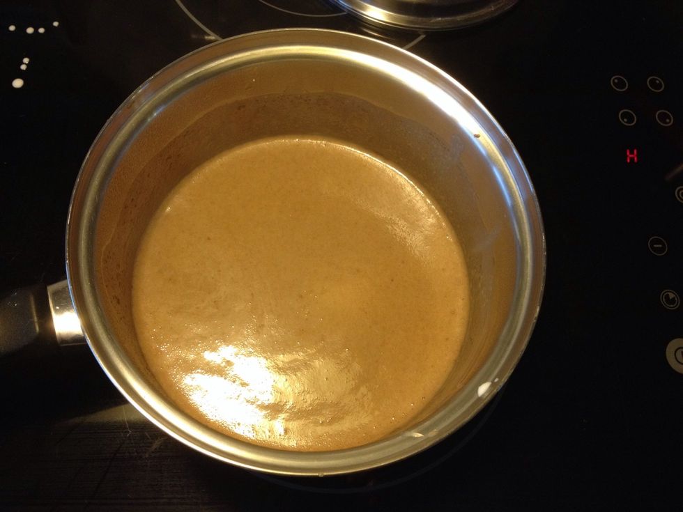 Heat until the nougat is completely dissolved