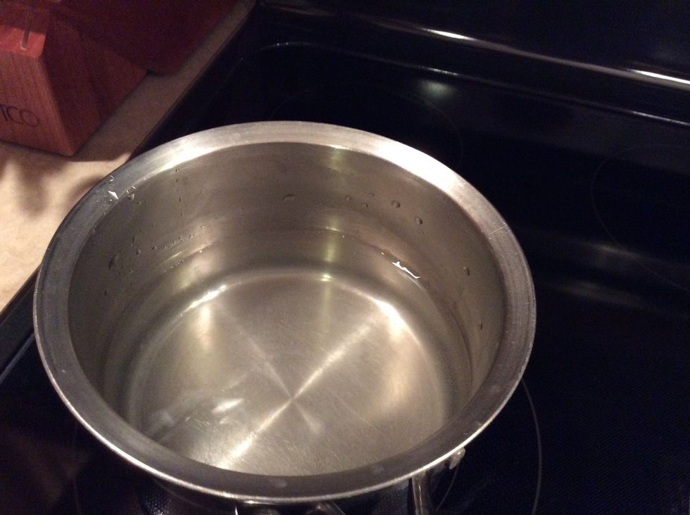 Heat up 6 cups of water until boiling.