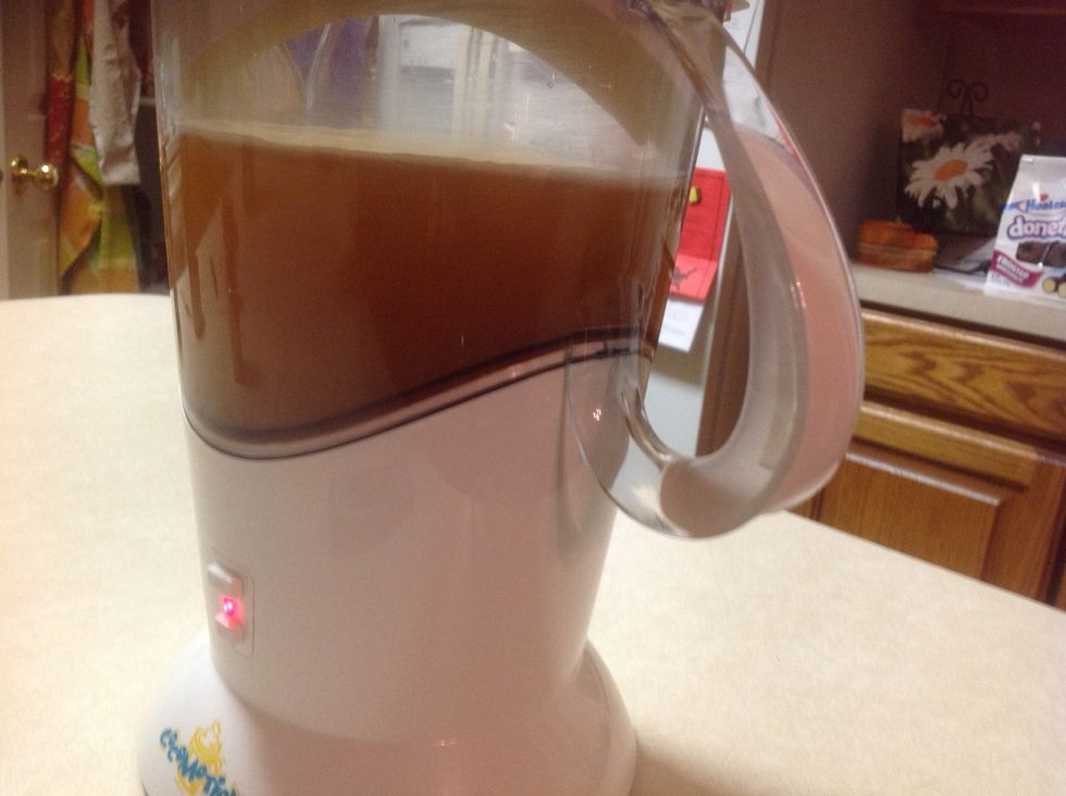 Heat up all the way through.