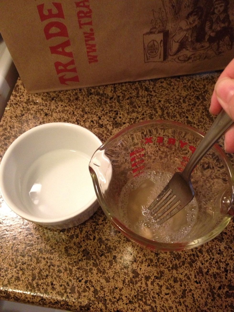 Heat water to boiling, add half to the salt to dissolve it & the other half to the gelatin, to dissolve. Best way to do the water is boil in a small pot & pour gelatin into pot & whisk to dissolve.
