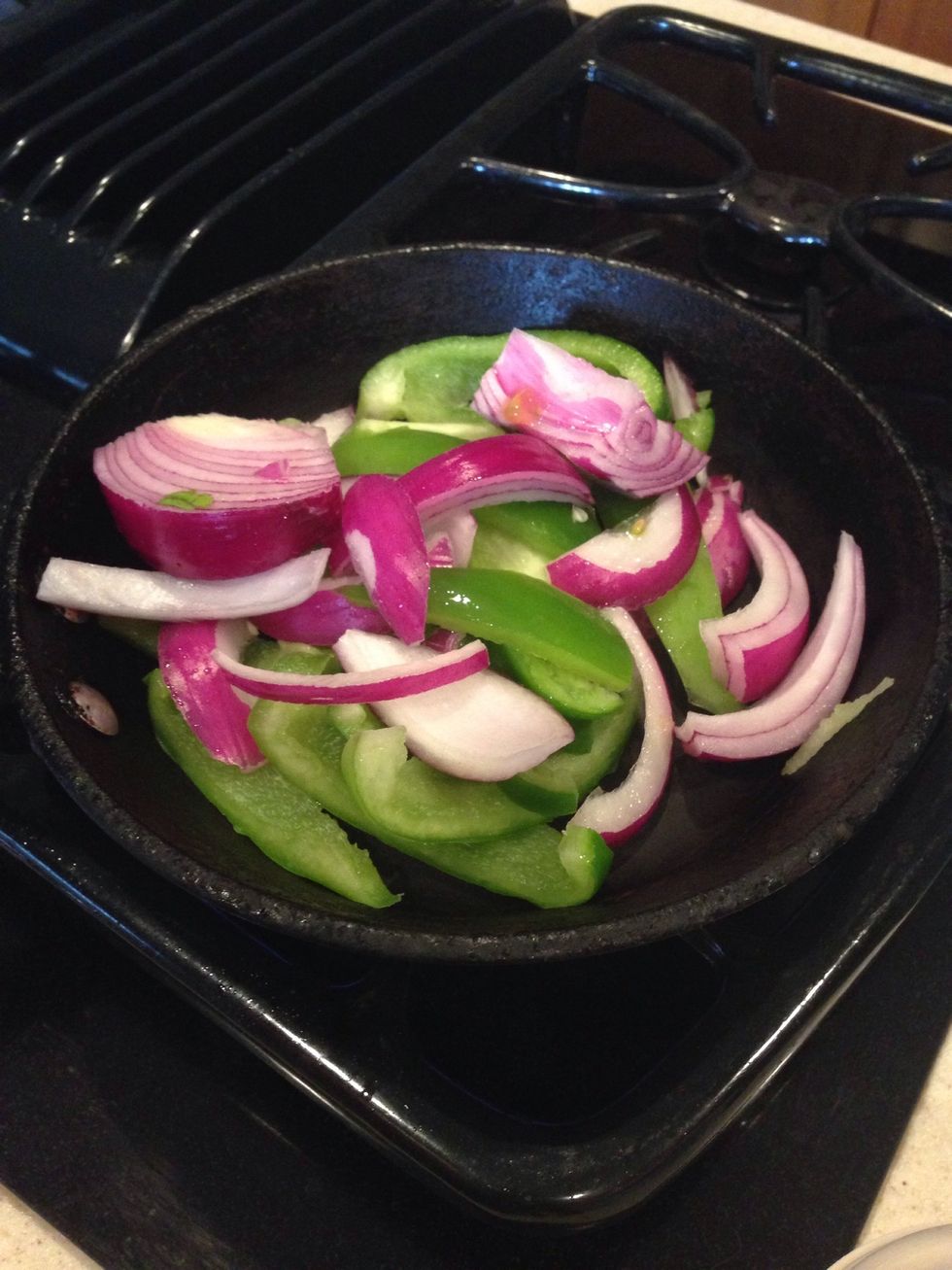 Heat your pan but do not add oil. Let it sit for 3 minutes until you see it a lil brown.once you are ready to take it out, add your truffle butter.