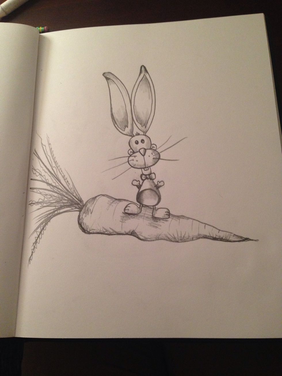 Heck do whatever you want. Make your rabbit standing atop the world's biggest carrot. Smugly coveting his glorious treasure!