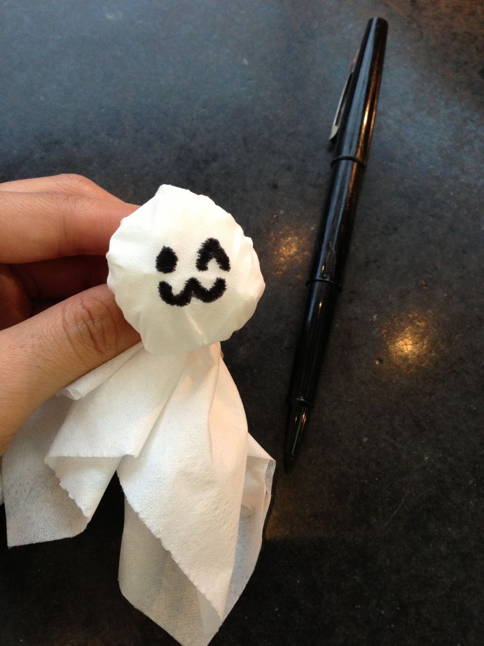 Hehe be careful it is tissue and it will take in your marker ink so try to draw by tapping or not letting it rip and leak