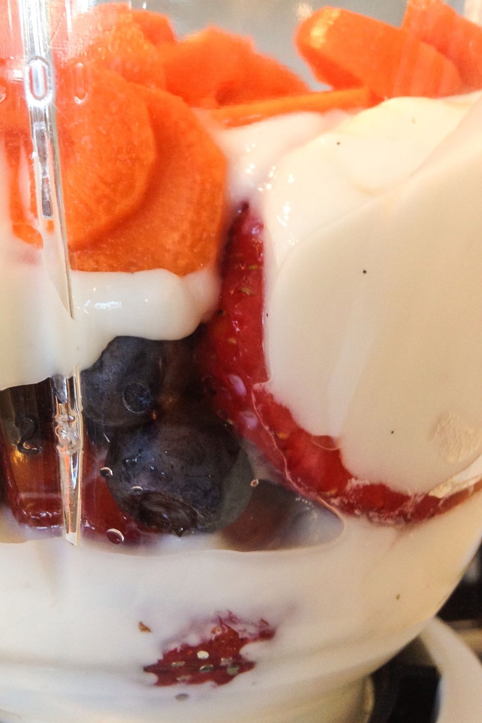 Help your kids put everything in the blender. Add any spices or flavors. My kid loves cinnamon or vanilla, but you might try other flavors depending on your kids unique tastes.