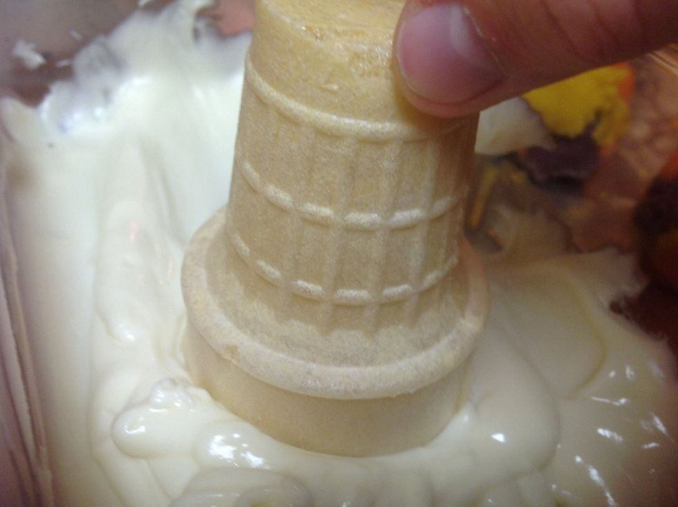 Hen start on the whit chocolate ones.