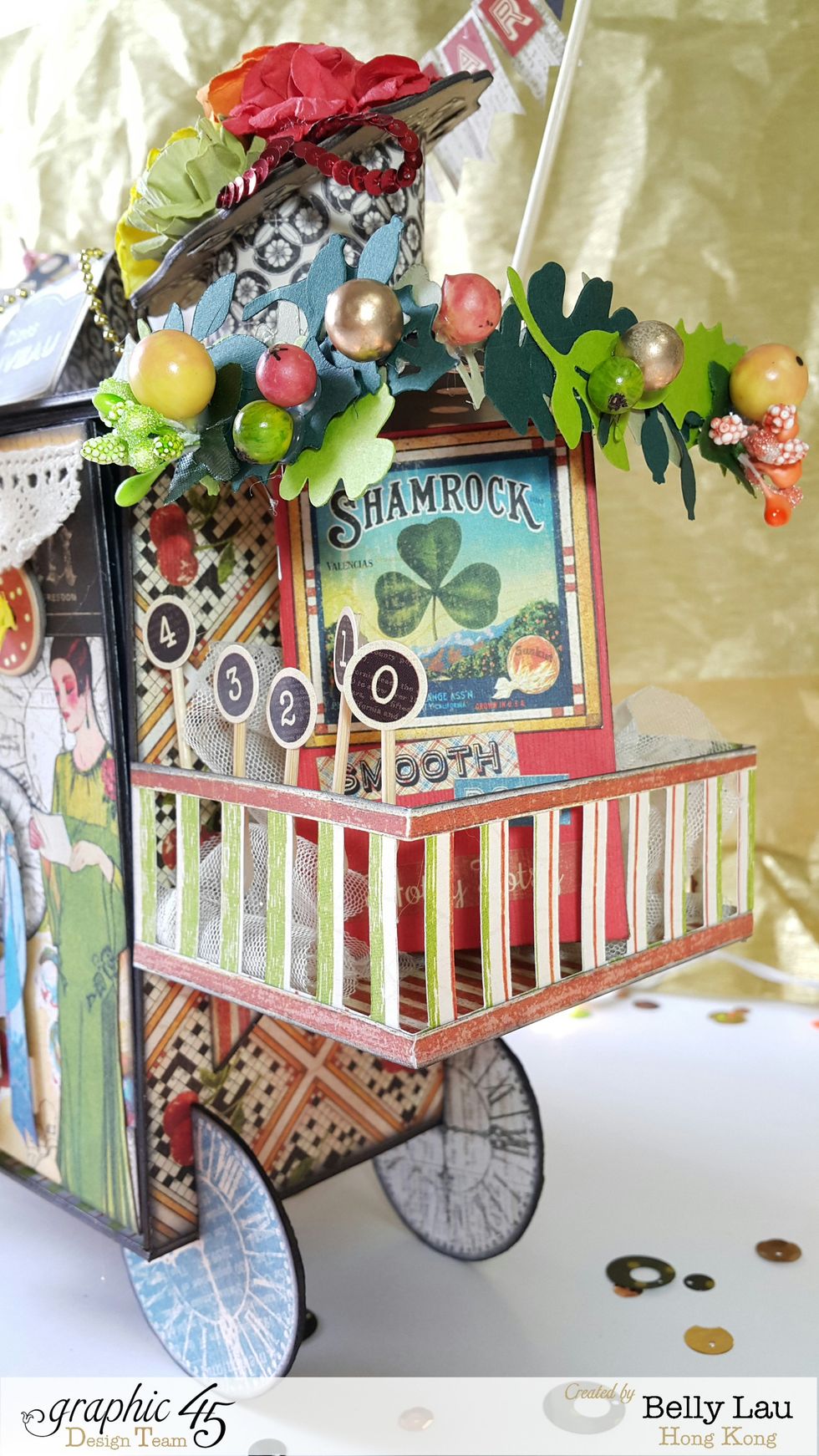 Here a simple folded magazine.