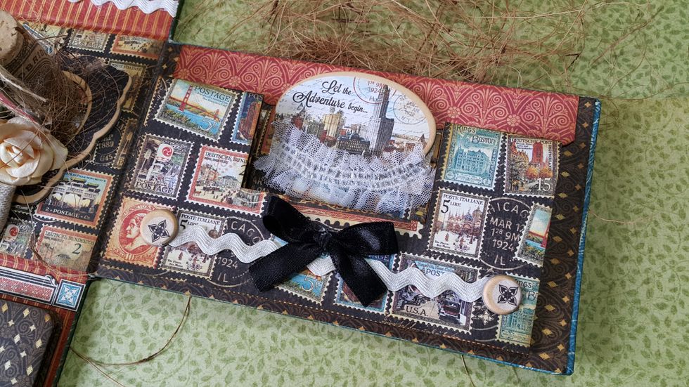 Here a tri-fold album.