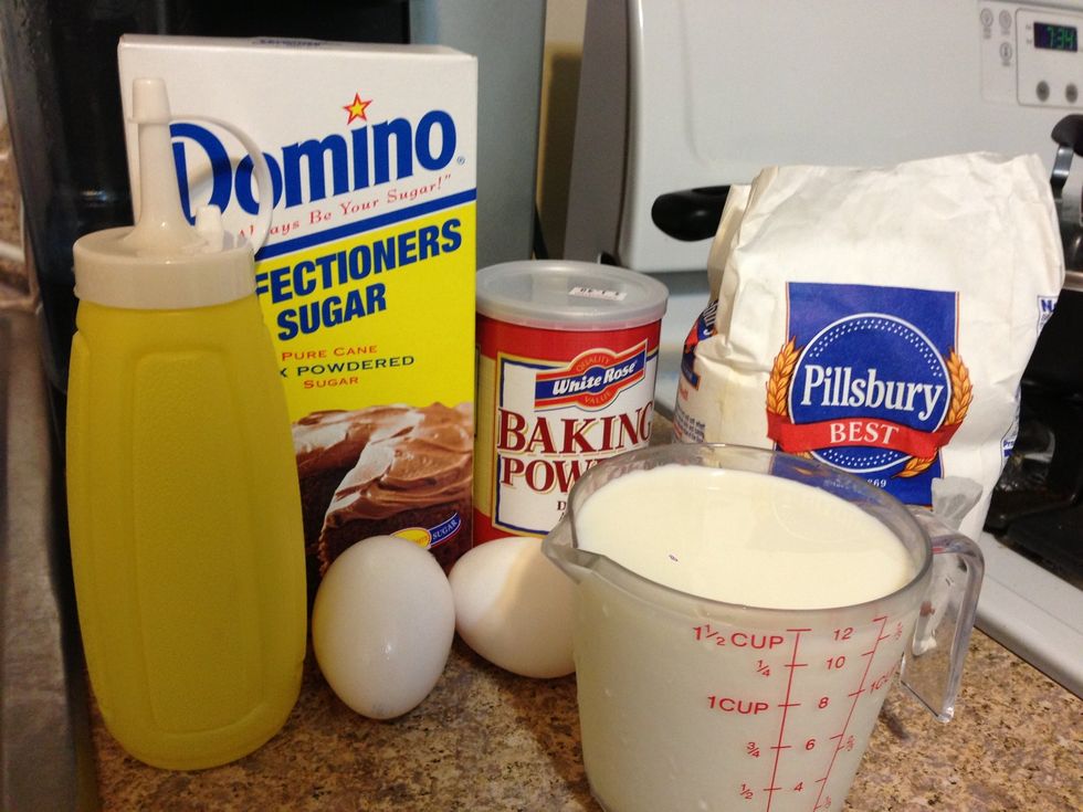 Here all the ingredients I used