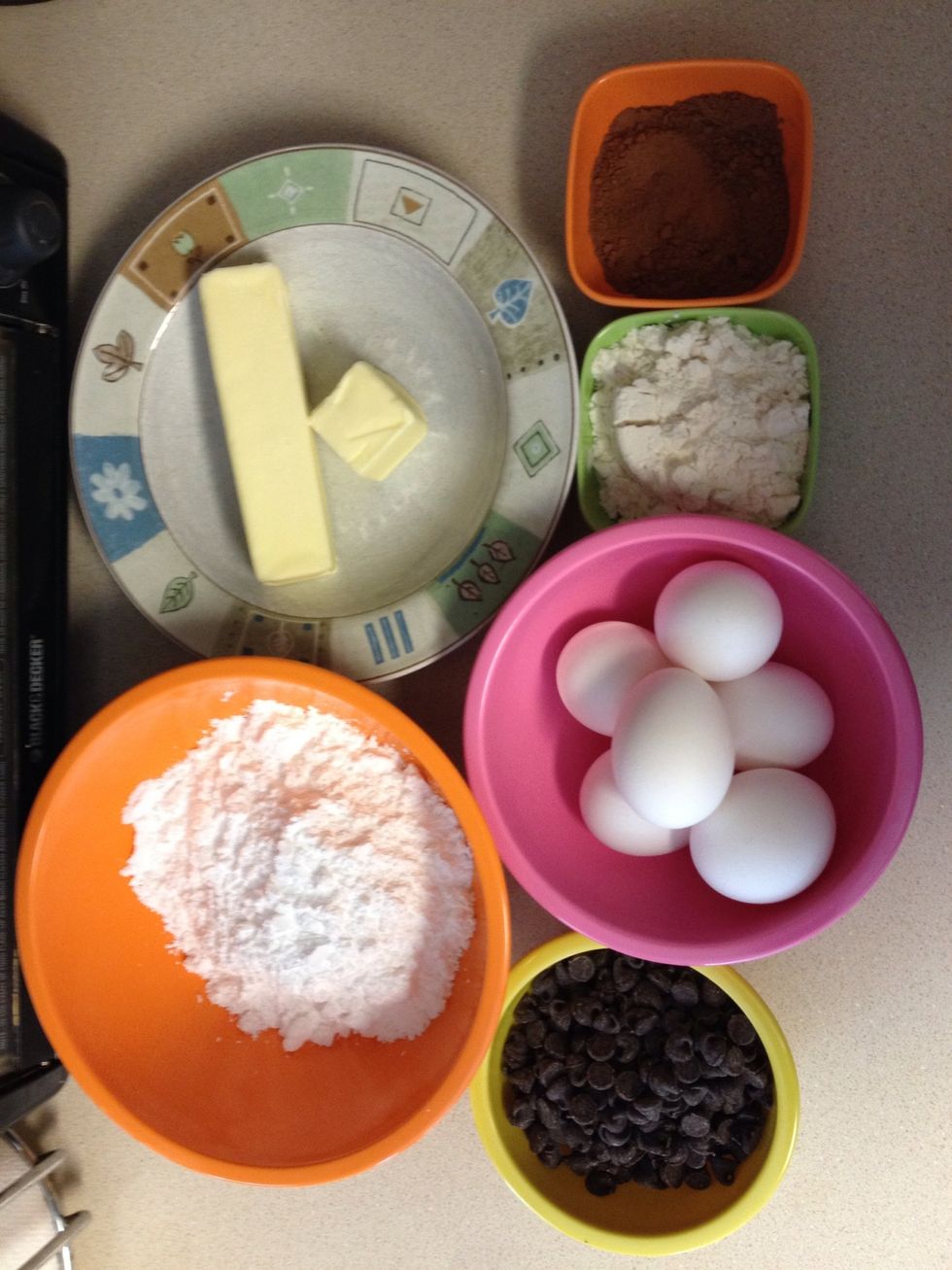 Here are all of the ingredients! Preheat oven to 450 F