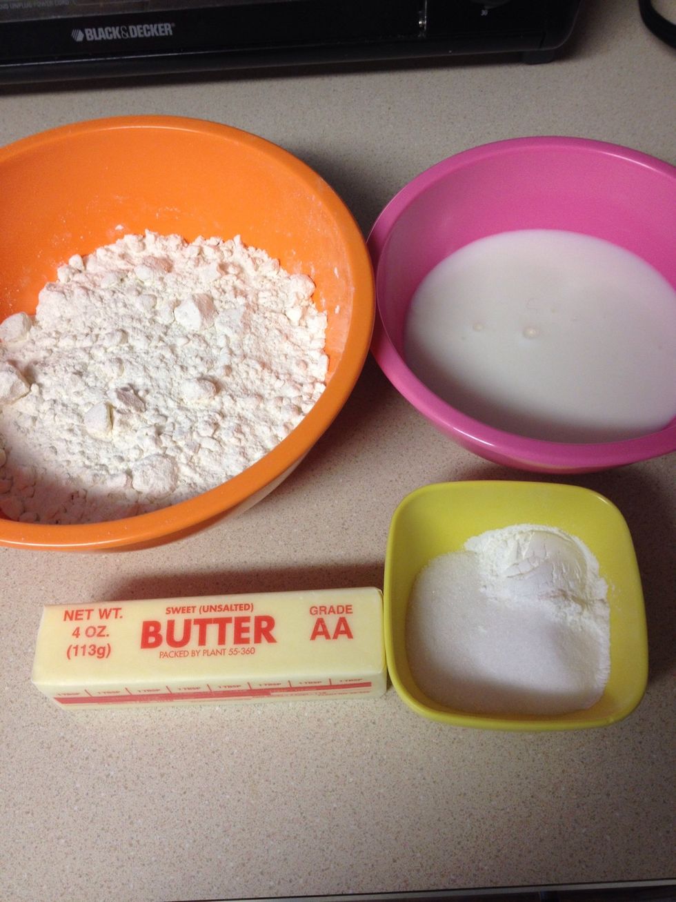 Here are all of the ingredients. Preheat oven to 450 F
