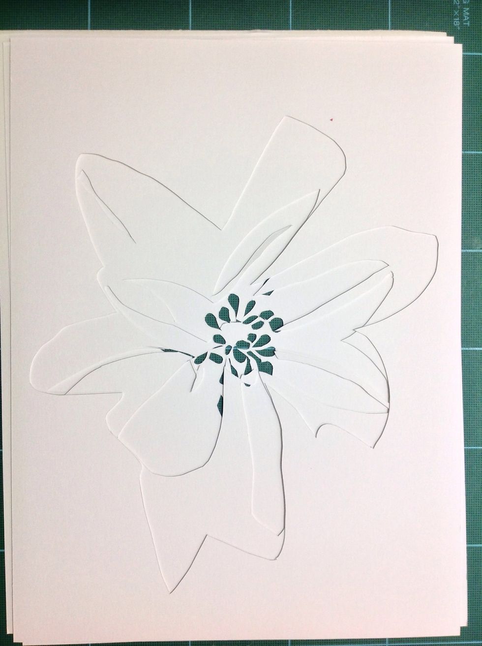 Here are all three stencils layered.