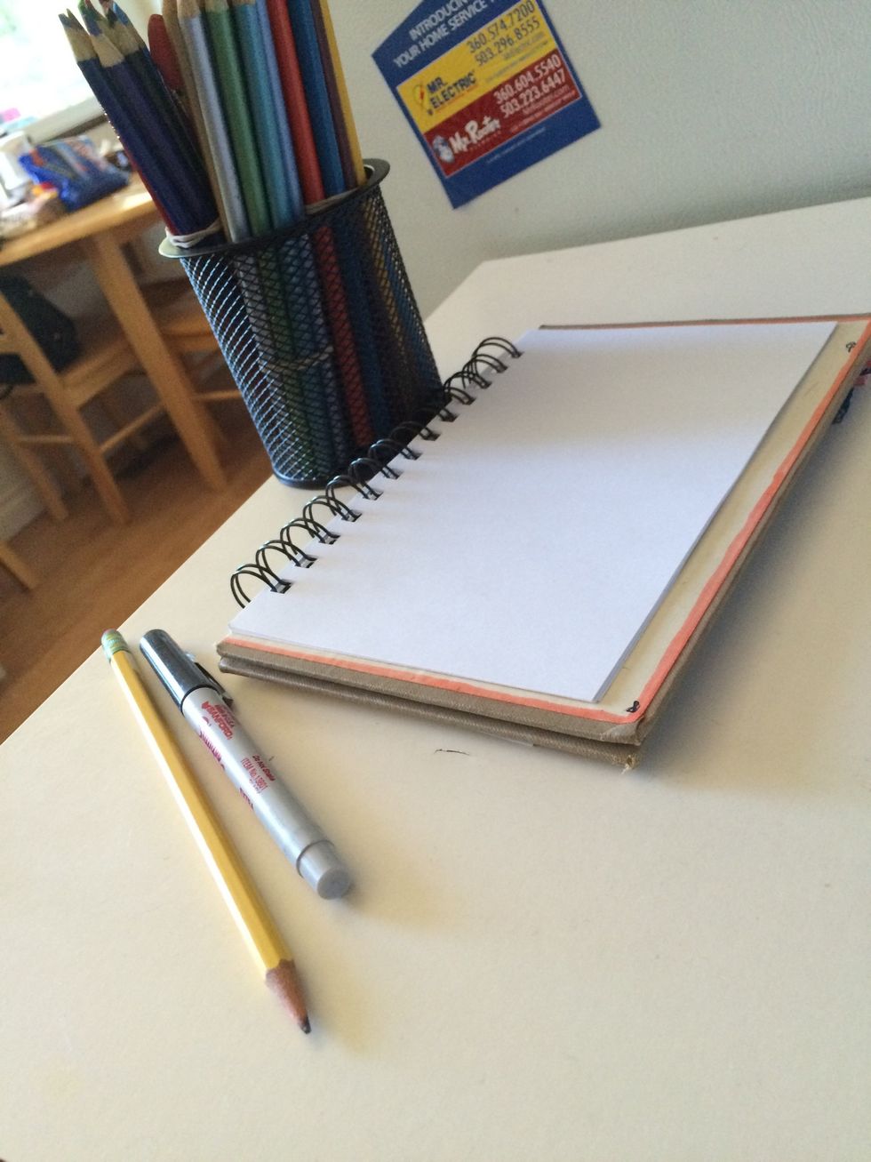 Here are my supplies  If you want you can use markers