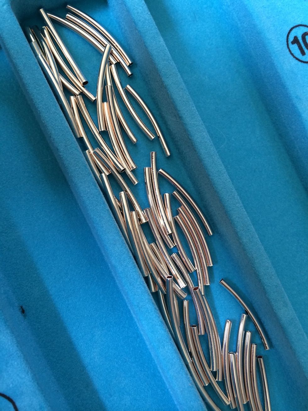 Here are the "beads" I chose. (Also in rose gold)