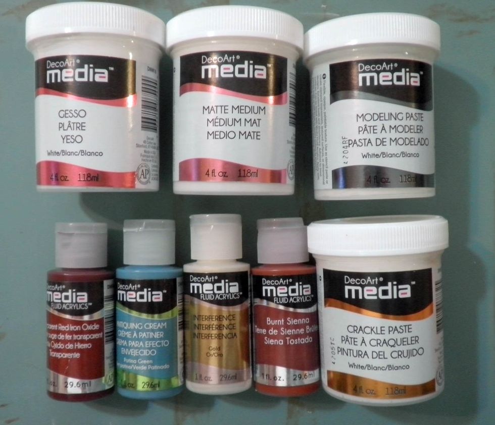 Here are the DecoArt Media products used for this project. Please visit the Altered Pages blog for more fun inspiration with this month's sponsor, DecoArt!