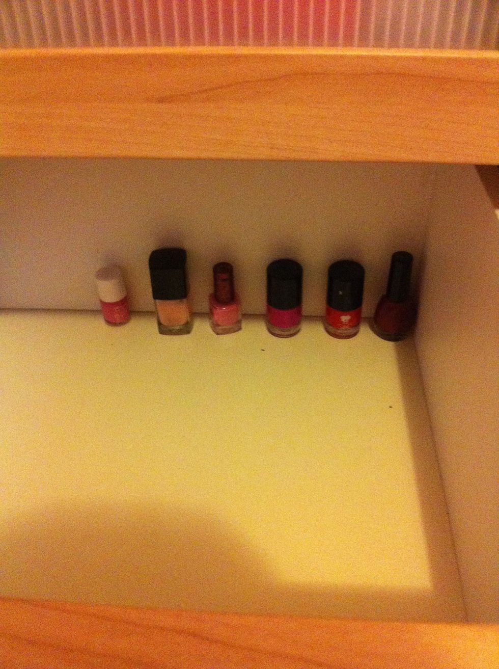 Here are the pinks and reds