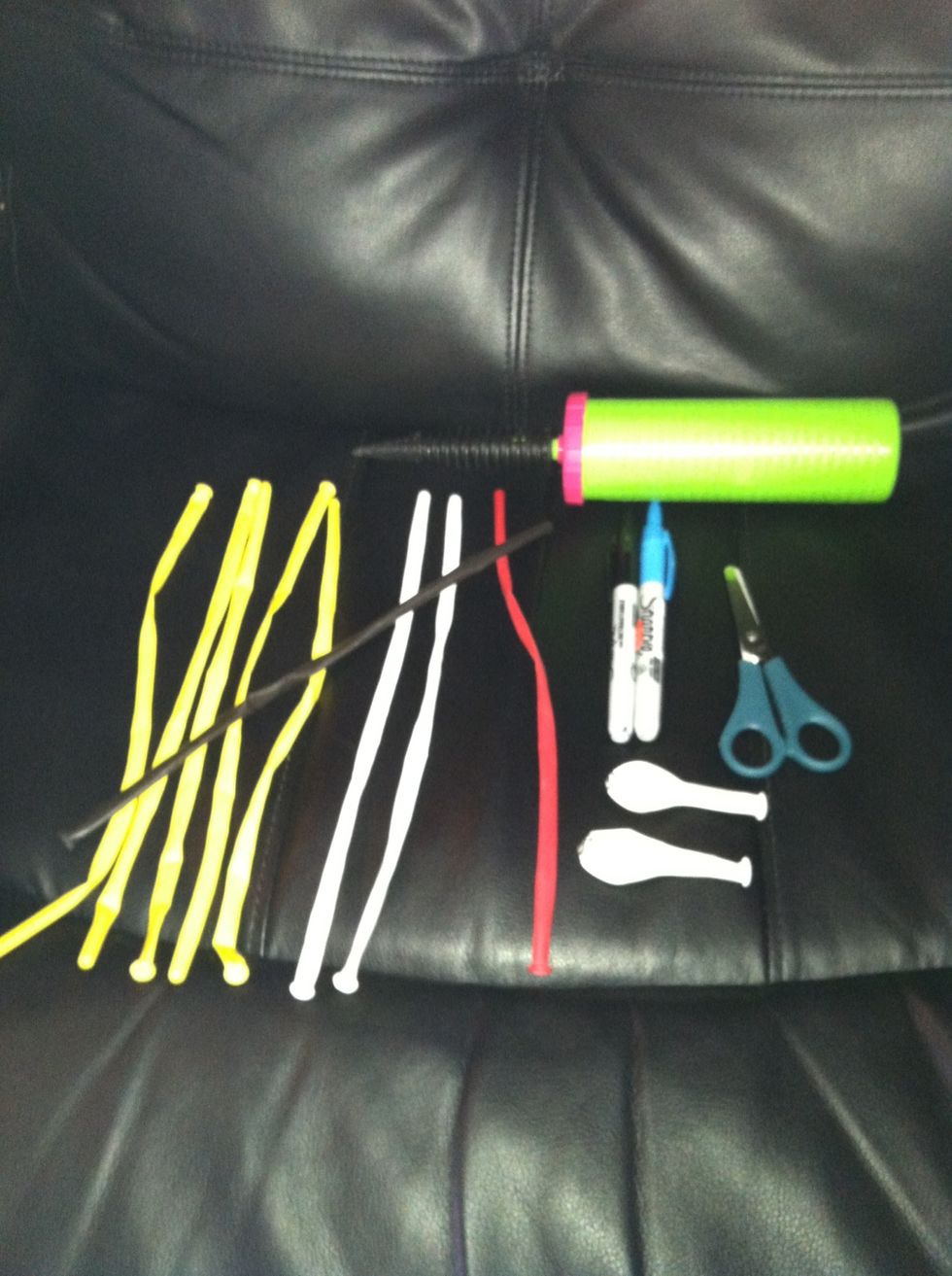 Here are the supplies- warning, this is not a beginner's design