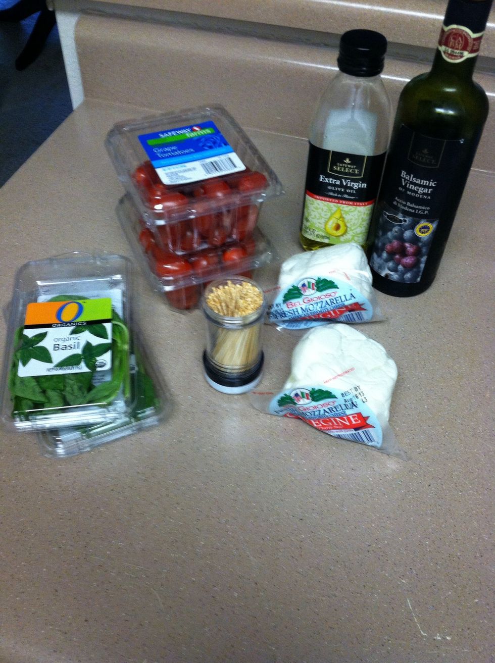 Here are the things you need. Base your ingredient amount on the number of people you are feeding - I did not end up using all of this!