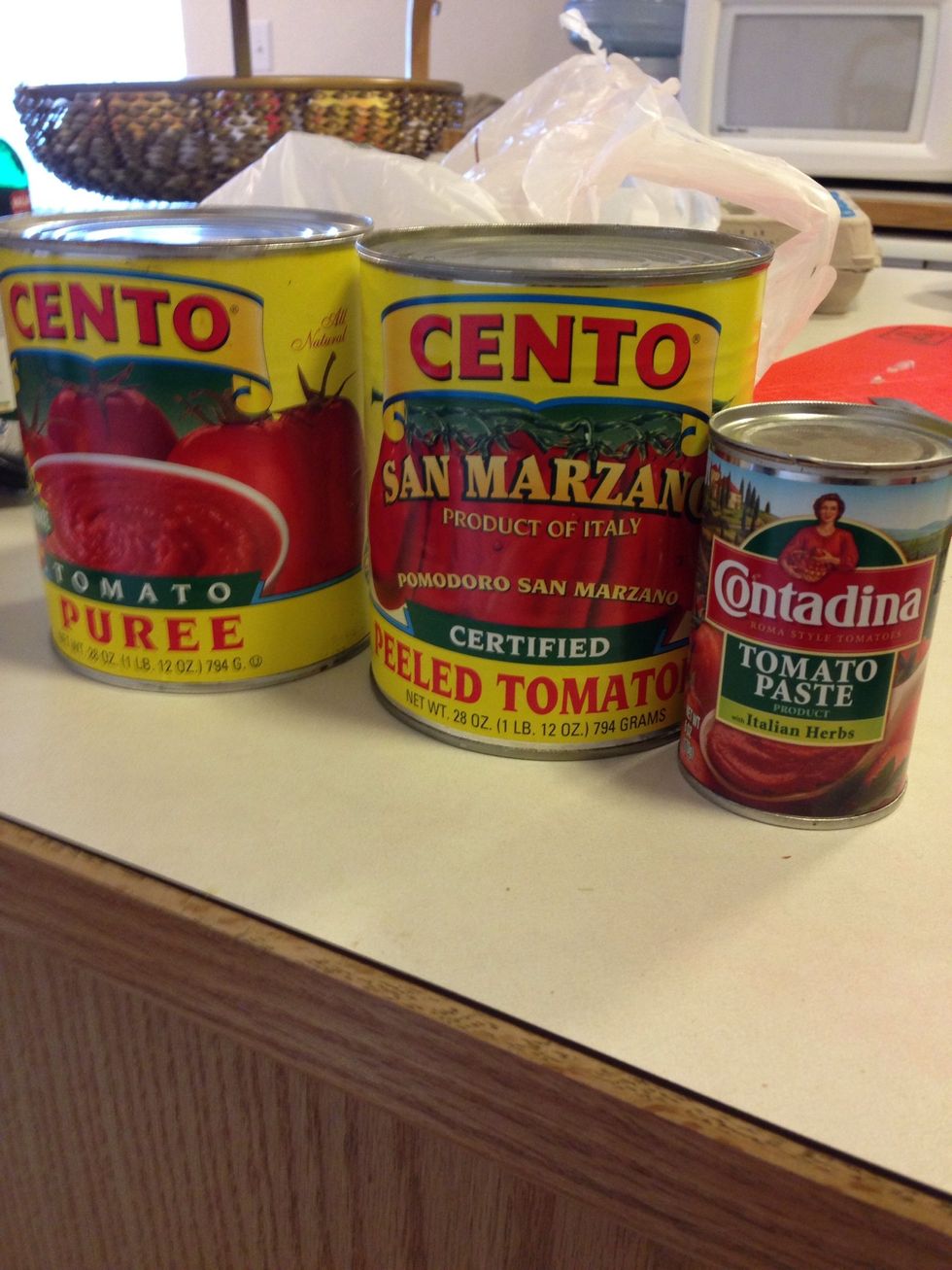 Here are the tomatoes, you can use fresh, I just didn't have the time!