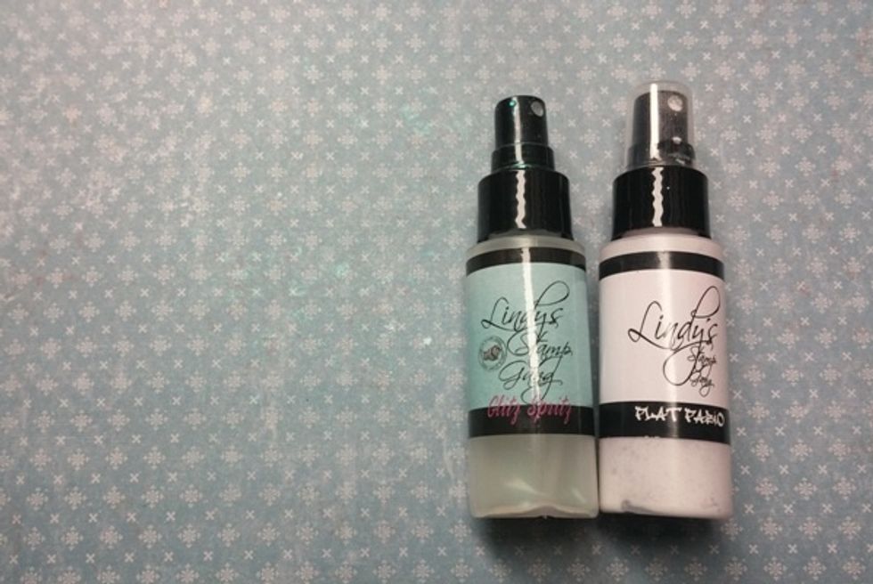 Here are the two Lindy's Stamp Gang sprays I used to create this layout.